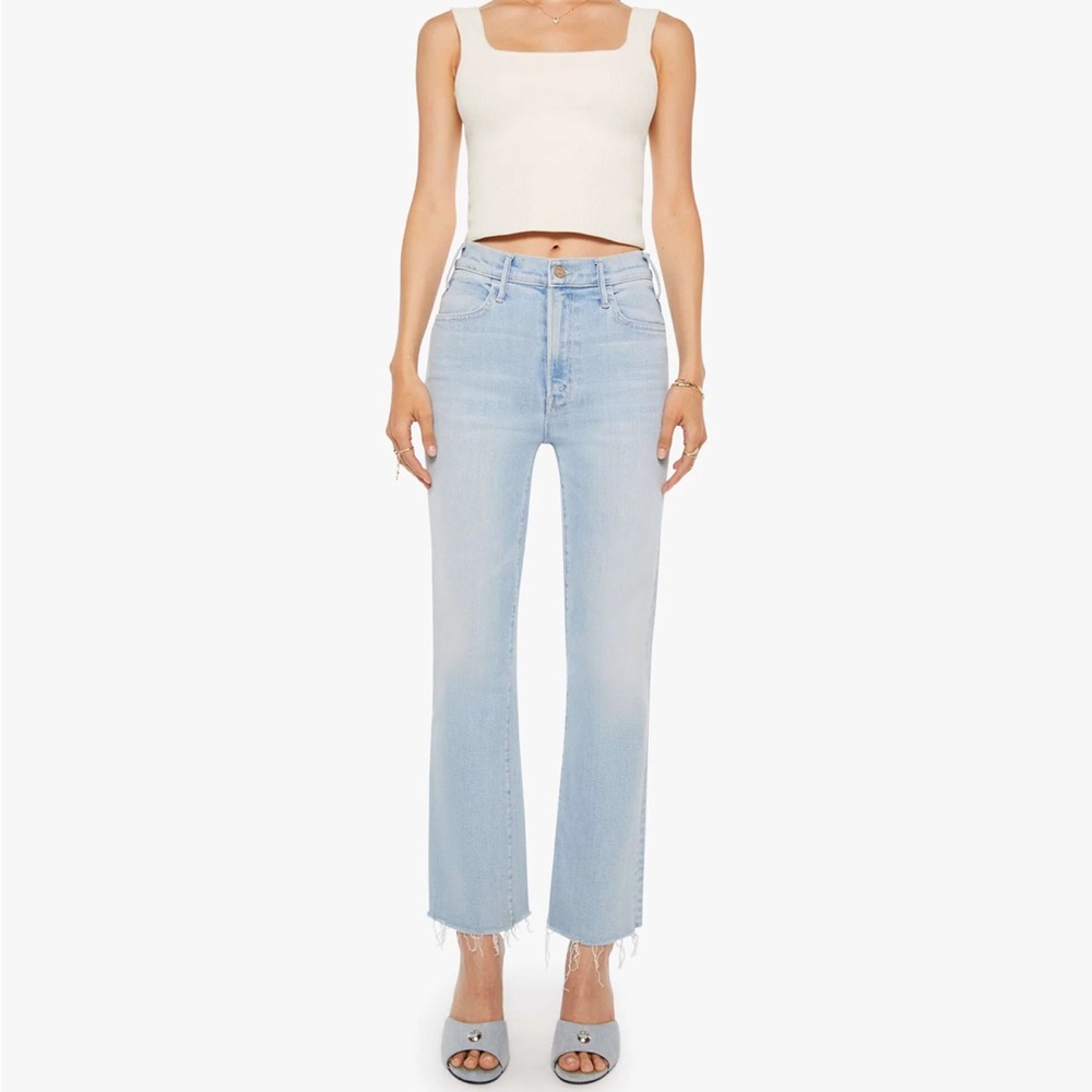 MOTHER Light Blue Straight Leg Jeans